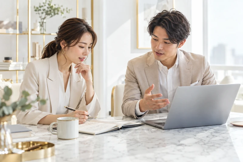 事業の相談をする場面のイメージ